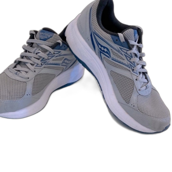 Saucony Men's Cohesion 14 Grey Blue Mesh
Lightweight Running Sneakers Size 11 - Picture 1 of 7